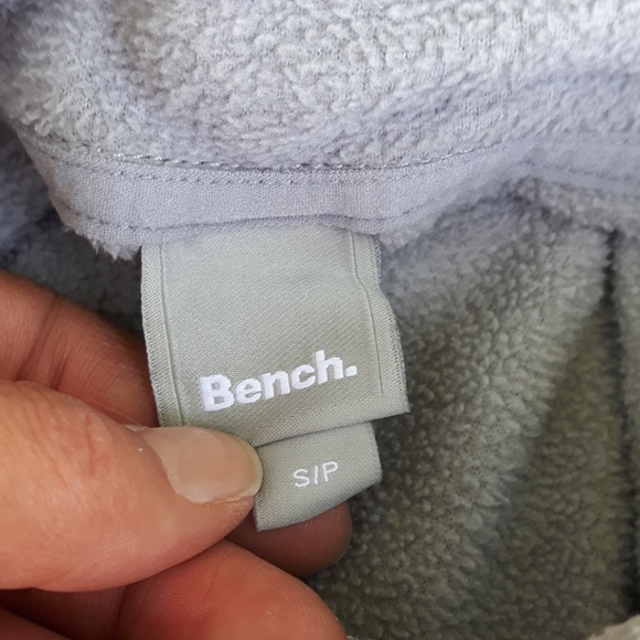 Size S Bench gray Fleese thumb hole hoodie sweater - Picture 12 of 12
